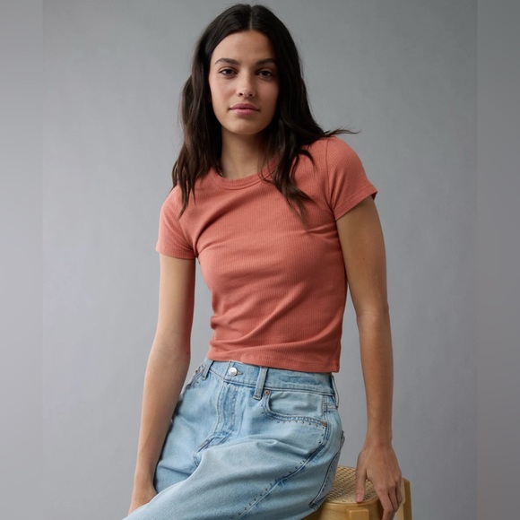 American Eagle Outfitters Tops - AE Hey Baby Tee